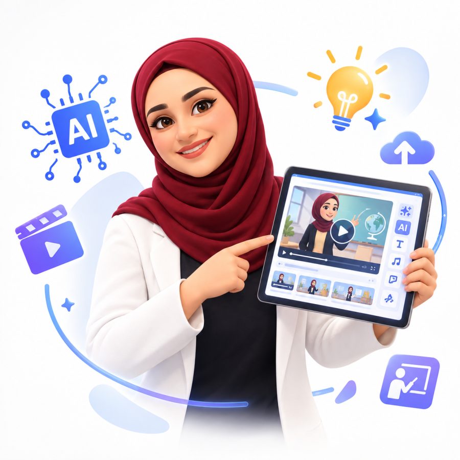سلسلة تصميم الفيديوهات التعليمية بالذكاء الاصطناعي